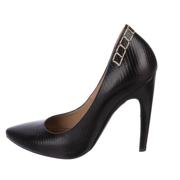 PROENZA SCHOULER Embossed Pointed-Toe Pumps Sz8.5 - Picture 1 of 5